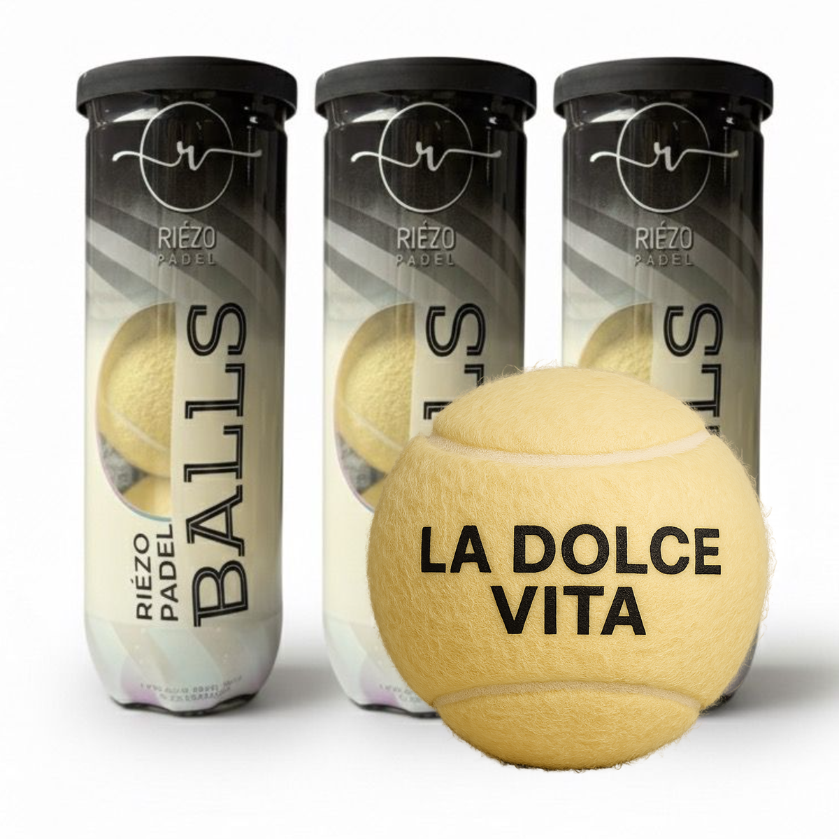 Padelball – La Dolce Vita – Vanille-Beige (3er-Bundle = 9 Bälle)