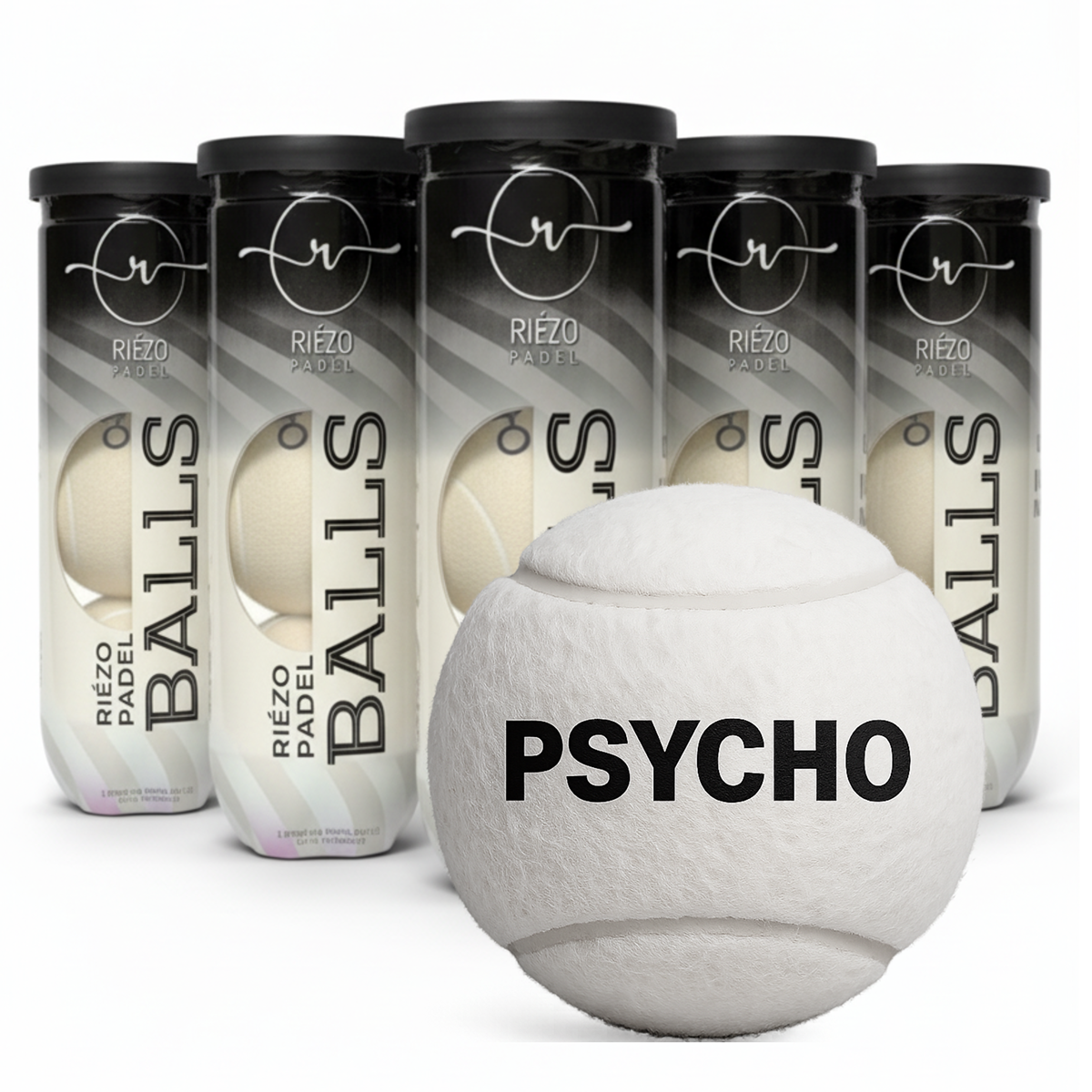 Padelball – Psycho – Weiß (5er-Bundle = 15 Bälle)