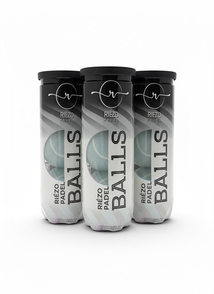 Padelball – Good Vibes Only – Eisblau (3er-Bundle = 9 Bälle)