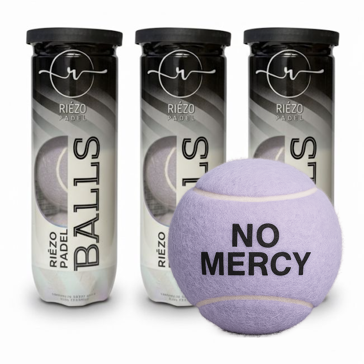 Padelball – No Mercy – Lavendel-Violett (3er-Bundle = 9 Bälle)