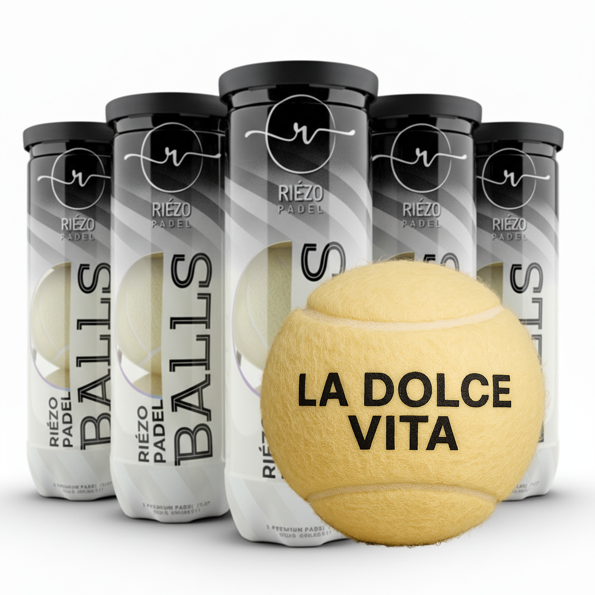 Padelball – La Dolce Vita – Vanille-Beige (5er-Bundle = 15 Bälle)
