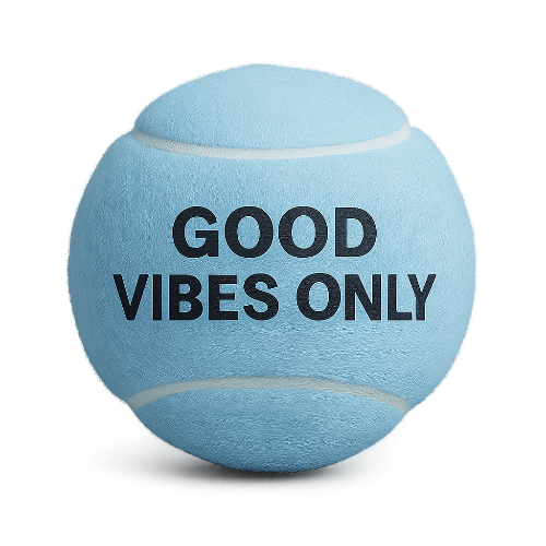 Riezo Padelbälle – Good Vibes Only Eisblau (Blau), 3 Bälle Premium Edition